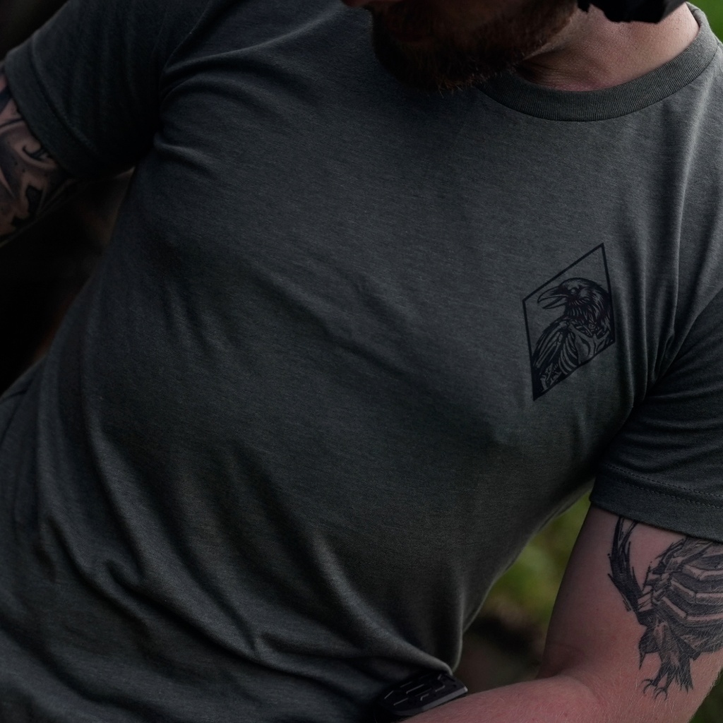 No Choice Tee in Heather Mil Olive, Vorderseite
